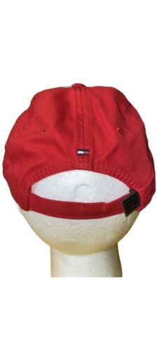 TOMMY HILFIGER CAP RED ADJUSTABLE ONE SIZE FITS MOST NICE!!!