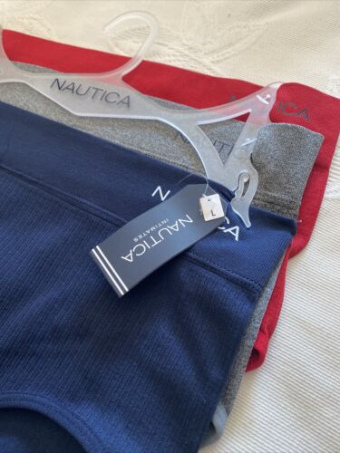 NAUTICA INTIMATES NT9203 - 3 PACK SUPER SOFT HIGH WAIST BRIEF PANTIES GREAT FIT!