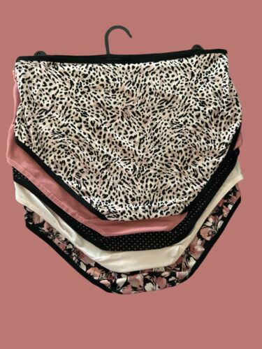 Marilyn Monroe 5pc MM5112~Super Soft~Mid-Rise Panties~L ~Multicolor $42-PERFECT!