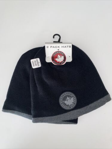 CANADA WEATHER GEAR KNIT 2 PACK BEANIE HAT SUPER WARM FOR THOSE COLD COLD DAYS~