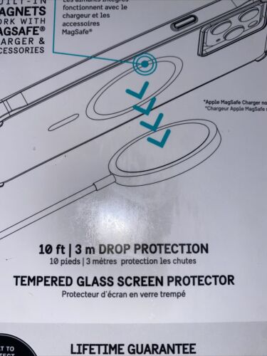 PELICAN Clear w Magsafe Case & Glass iPhone 13 / 12 Pro Max Hard Ranger Slim NEW