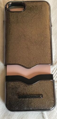REBECCA MINKOFF iPHONE 8 CASE "SLIDE CASE" GOLD SPARKLES TWO PIECE DESIGN