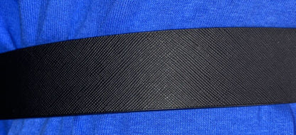 MICHAEL KOR BELT REVERSIBLE BLACK MK LOGO TO SOLID BLACK SILVER BUCKLE