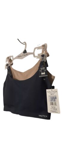NÁUTICA 2PACK INTIMATES NT2101 SIZE SMALL BRAS LASER CUT RETAIL $48 BEAUTIFUL!