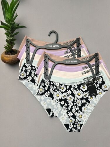 STEVE MADDEN Women’s Panties Sz. S~5 Pkg Cheeky Hipster Multicolor~SM21076~SEXY
