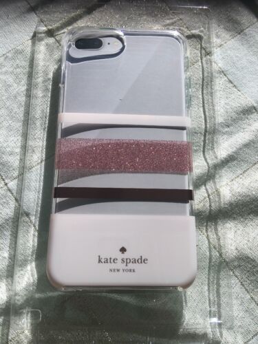 Kate Spade Phone Case For iPhone 8,7,6s,6  Rose Gold Glitter Blush/Gold