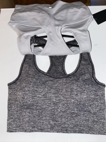 90 Degree By Reflex High Performance Full Support Sport  Bra Set-Two L- MSRP$58