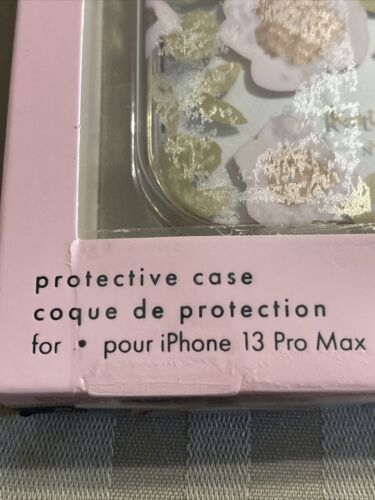 Kate spade phone Case For iPhone 12 & 13 Pro Max Rose Gold Pink Floral so Pretty