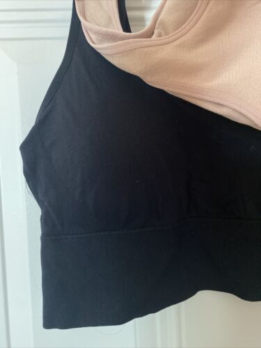 Delta Burke 2-Pack Intimate Seamless Bras Size 2X Soft Comfort Longline NICE