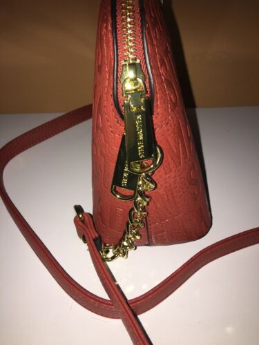 Steve Madden handbag BMaggie Persimmon Dome Stamped Handbag Crossbody New