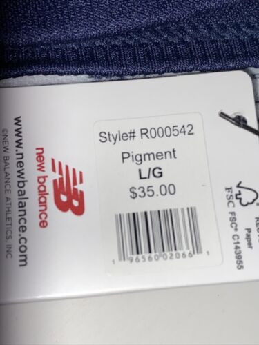 New Balance Medium Impact Sports Bra~Style R000542 Sz L~PIGMENT BLUE~REAR FIND