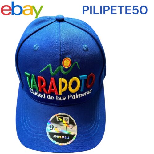 TARAPOTO~Peruvian Amazon Side~Hat Cap Blue Embroidered Multicolor Strap Back NEW
