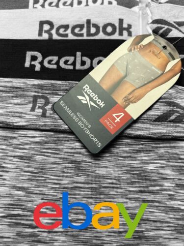Reebok Women’s Seamless Botshorts~Stretch Panties 4-Pack~Large~Multicolor~COMFY