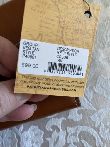 Patricia Nash Group Veg. Tan P40901 Leather REITI Wallet Florence Brown $99!