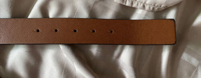 MICHAEL KORS BELT REVERSIBLE VIOLET MK LOGO TO LUGGAGE MK GOLD BUCKLE