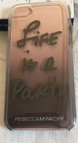 REBECCA MINKOFF iPHONE CASE "LIFE IS A PARTY"  FITs iPhone 6-7-8