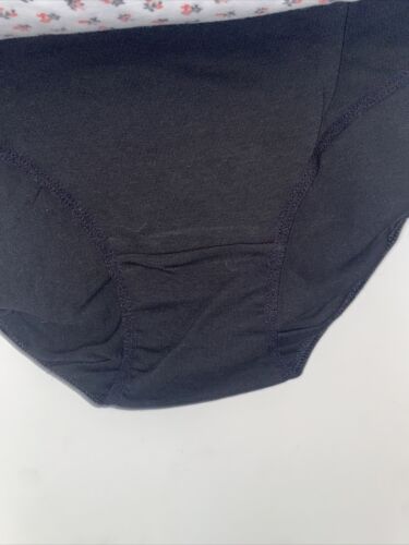LAURA ASHLEY Intimates Cotton-Spandex Brief Panties~Size L~5 pair Style LS9221