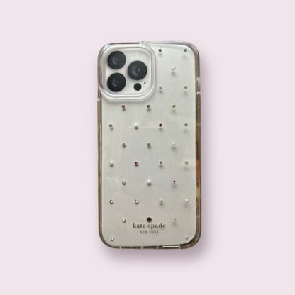 Kate Spade New York Protective Case iPhone 12 & 13 Pro Max Pink Rhinestone 6.7