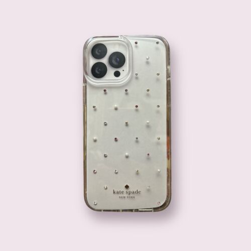 Kate Spade New York Protective Case iPhone 12 & 13 Pro Max Pink Rhinestone 6.7