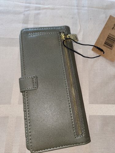 STEVE MADDEN Woman's Wallet Bifold BALLEN-G Soft Textured GREEN- BEAUTIFUL !!!