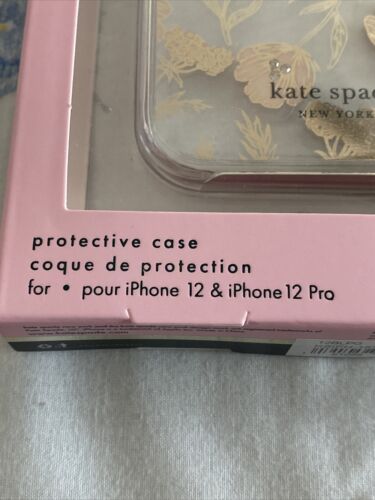 Kate Spade New York Protective Case iPhone 12 & 12 Pro Floral Clear Rhinestone