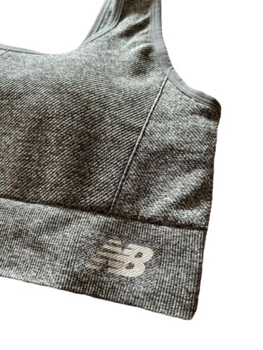 New Balance Sports Bra Style R000545~Medium Impact~Gray/Silver LARGE~SUPER CUTE