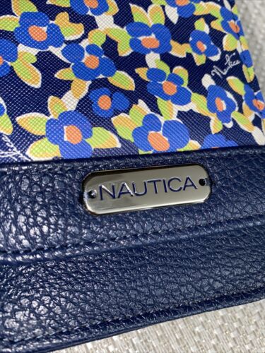 Nautica Sail Mate Phone Wallet, Wristlet, Crossbody with Blue Multi Retail $49