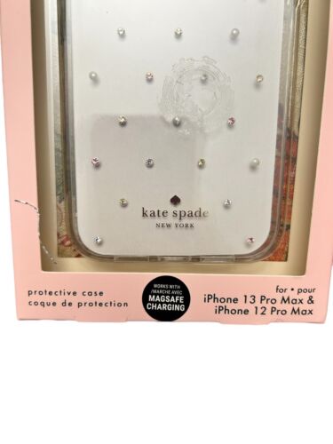 Kate Spade New York Protective Case iPhone 12 & 13 Pro Max Pink Rhinestone 6.7