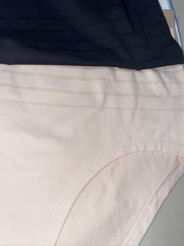 NAUTICA~NT9935 -5 PCK SIZE 3X~MULTICOLOR~SOFT HIGH WAIST BRIEF PANTIES GREAT FIT