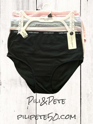 LAURA ASHLEY~5 Pack FIT PANTIES~MULTICOLOR~ STYLE # LS9221~ALL SIZES~GREAT FIT!