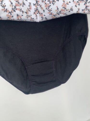 LAURA ASHLEY Intimates Cotton-Spandex Brief Panties~Size L~5 pair Style LS9221