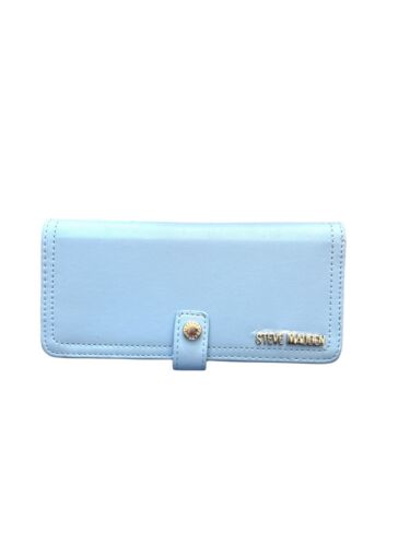 STEVE MADDEN Woman's Wallet Bifold BALLEN-G Soft Textured Cornflower BEAUTIFUL!