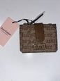 JUICY COUTURE GOTHIC LOGO CHESTNUT CHINO STATE. CARD CASE FOLD OVER-NEW MSRP $35