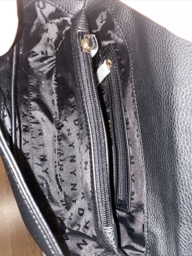 DKNY Women CLEO MEDIUM SHOULDER FLAP BAG CROSSBODY PURSE BLACK  $228  REAR FIND!