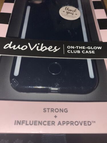 LuMee Duo Instafame Lighted Cases For IPhone Xs X Case Black Glitter UNIQUE~NEW