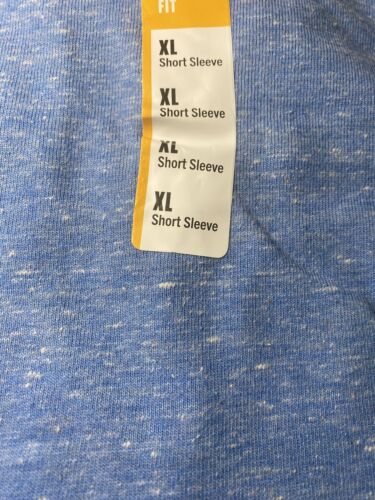 Carhartt Blue 2X Men's Loose Fit Heavyweight Short-Sleeve Logo Graphic T-Shirt