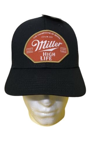 Miller High Life Cap Mad Engine SnapBack Adjustable Black Adult