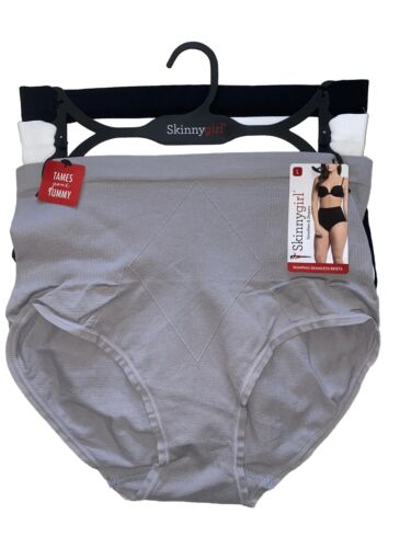 Skinnygirl Shaping Seamless Briefs~Tames Your Tummy Sz. XL~ 3 pair Style SG7715￼