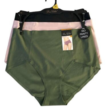 PRIMA VALENTINA 3 Pack PANTIES BRIEFS HI-CUT~77309~MULTICOLOR~SEAMLESS MF~