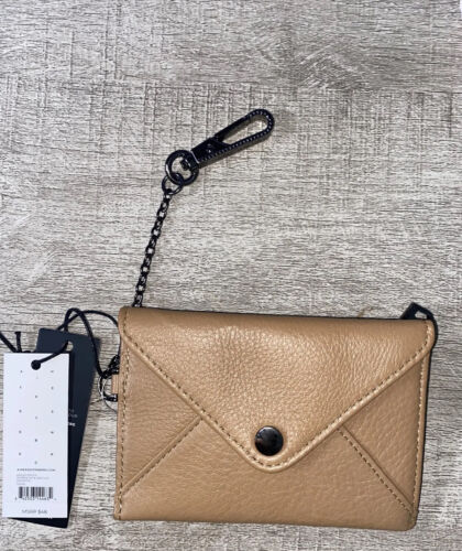 Aimee Kestenberg Ashley Pebbled Leather Pouch/Card Holder - Camel ~REAR FIND!