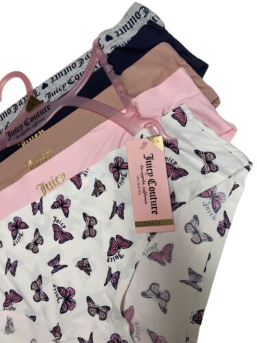Juicy Couture 5 Pack Intimates Hipster No Panty Lines ~ Multicolor~ Logo Prints!