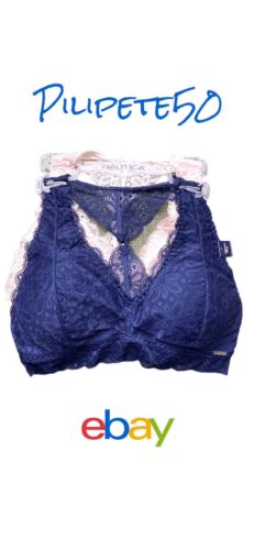NÁUTICA 2PACK INTIMATES LACE COMFORT BRAS SIZE MEDIUM RETAIL $48 BEAUTIFUL NEW