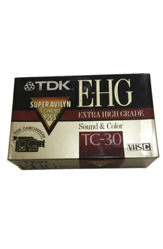 TDK VHSC EHG TC-30 Extra High Grade Camcorder Tape Sound and Color