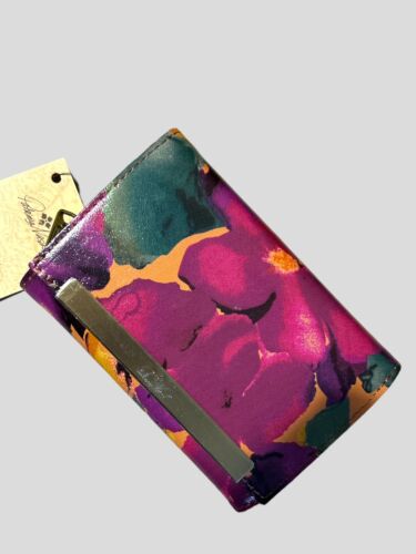 Patricia Nash Bloom Romance Cametti Genuine Leather RFID Wallet P143475 NWT $109