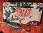 STEVE MADDEN WALLET WRISTLET FLORAL BLUSH MULTI ORGANIZER