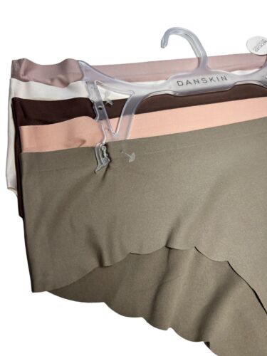 DANSKIN~ INTIMATES 5 Pack~Multicolor~No Show Panties XL ~ Style DS3610~UNIQUE