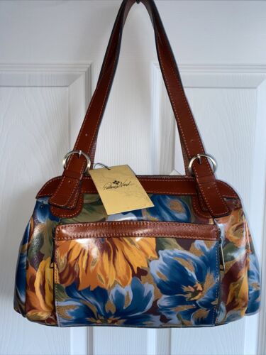 Patricia Nash Marigold Harvest Waverley Leather Shoulder Purse Handbag UNIQUE!!