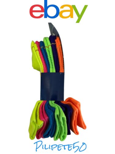 All Pro by GoldToe Women's 6-pair Socks - No Show, Bright Neon Colors, aquafx