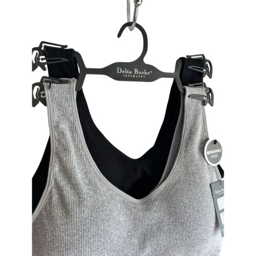 Delta Burke 2-Pack Seamless Bras Size 2X Soft Comfort Lounge Removable Pads NEW