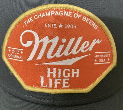 Miller High Life Cap Mad Engine SnapBack Adjustable Black Adult